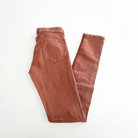 UJ by Uniqlo Womens Low Rise Skinny Cinnamon Brown Denim Jeans Size 25X33 - Picture 1 of 10